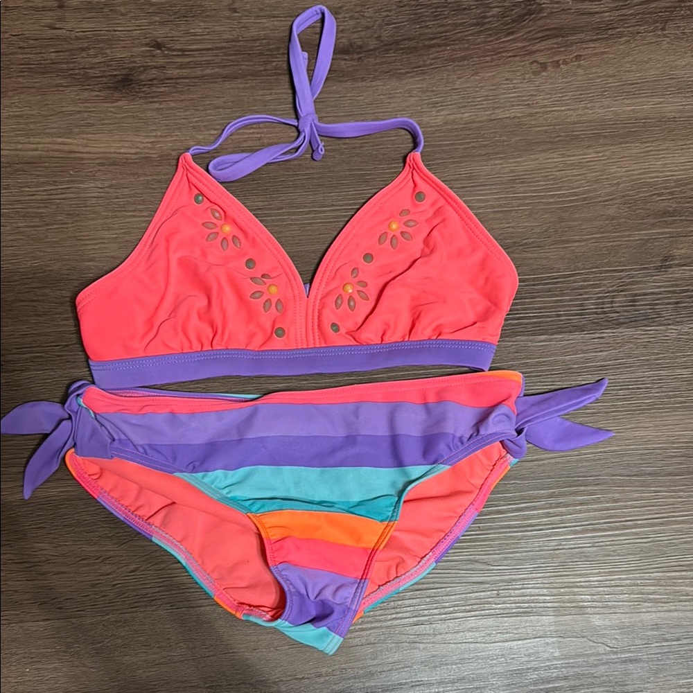 Colorful Kids One Piece Swimsuit